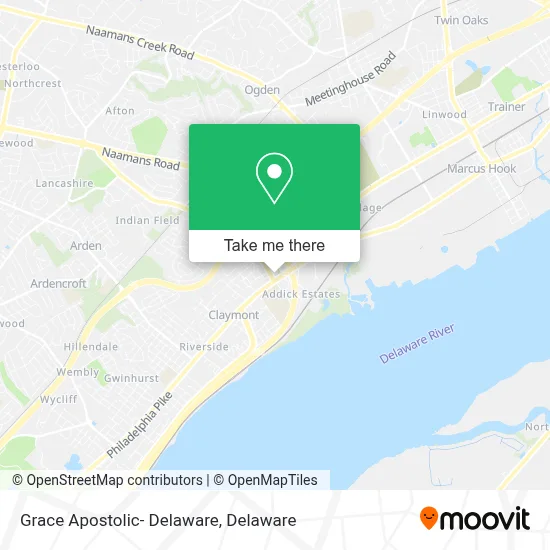 Grace Apostolic- Delaware map