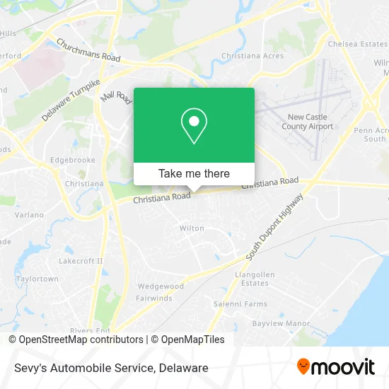Sevy's Automobile Service map