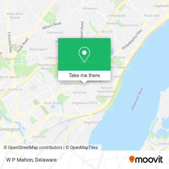 W P Mahon map