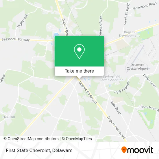 First State Chevrolet map
