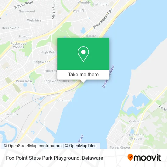 Fox Point State Park Playground map