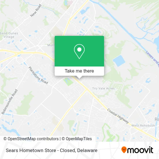 Sears Hometown Store - Closed map