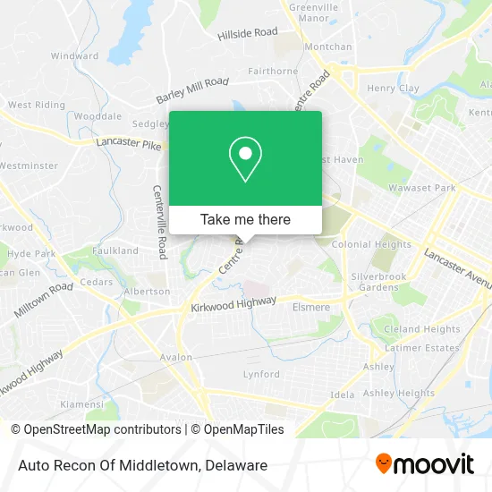 Auto Recon Of Middletown map