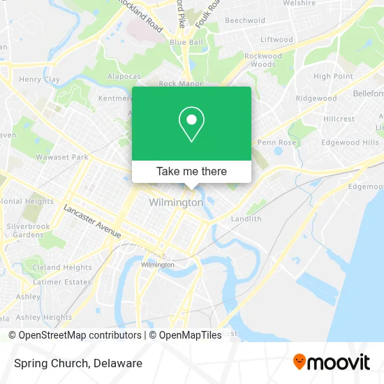 Spring Church map