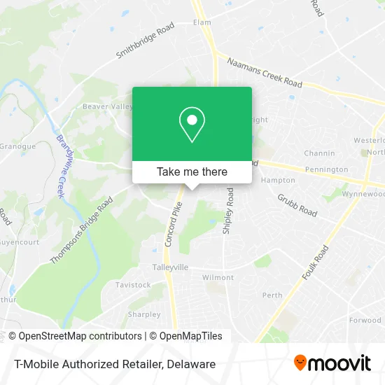 T-Mobile Authorized Retailer map