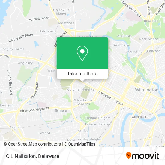 C L Nailsalon map
