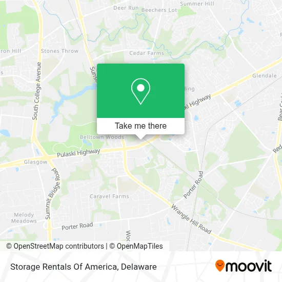 Storage Rentals Of America map