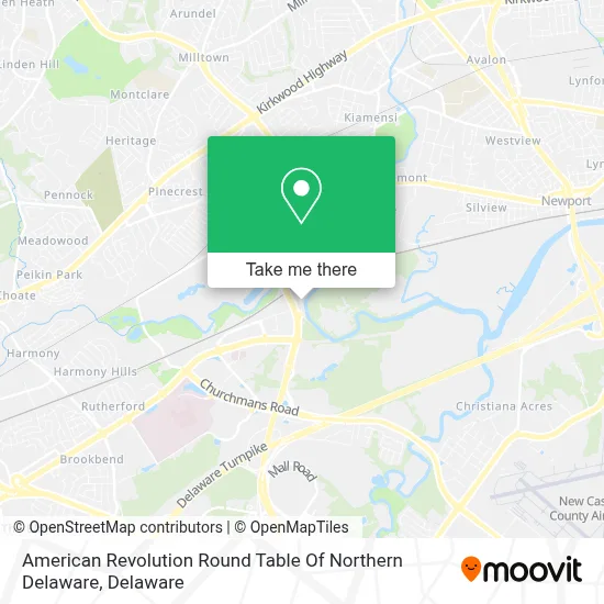 American Revolution Round Table Of Northern Delaware map