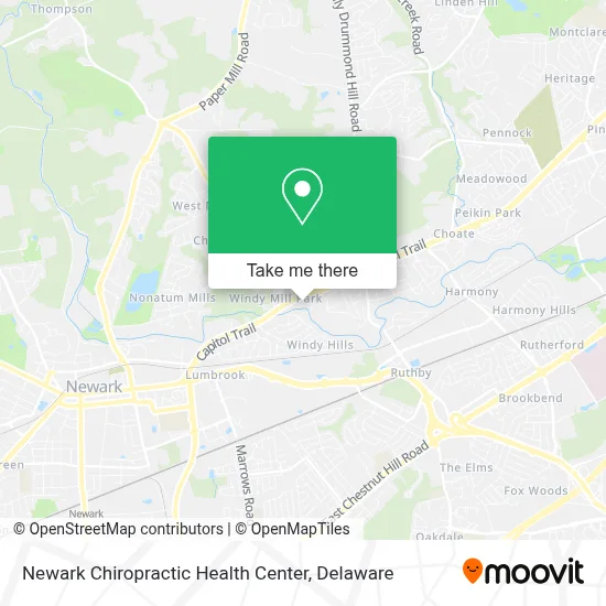 Newark Chiropractic Health Center map