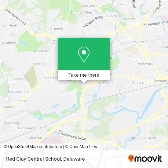 Red Clay Central School map