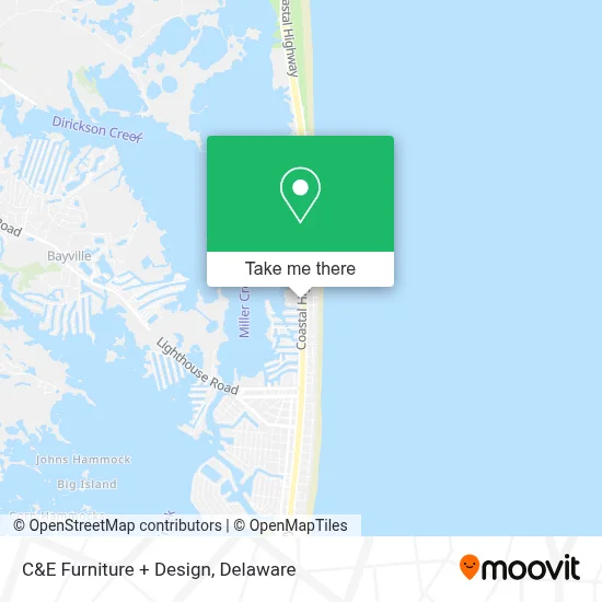 C&E Furniture + Design map