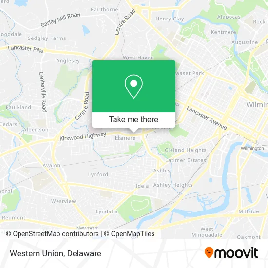 Western Union map