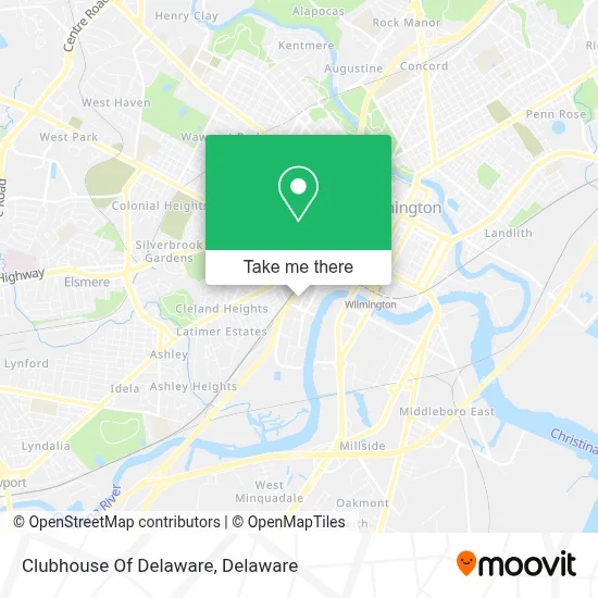 Clubhouse Of Delaware map