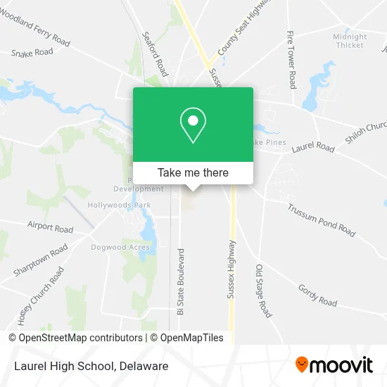 Laurel High School map