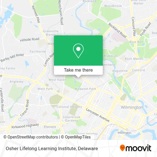 Osher Lifelong Learning Institute map