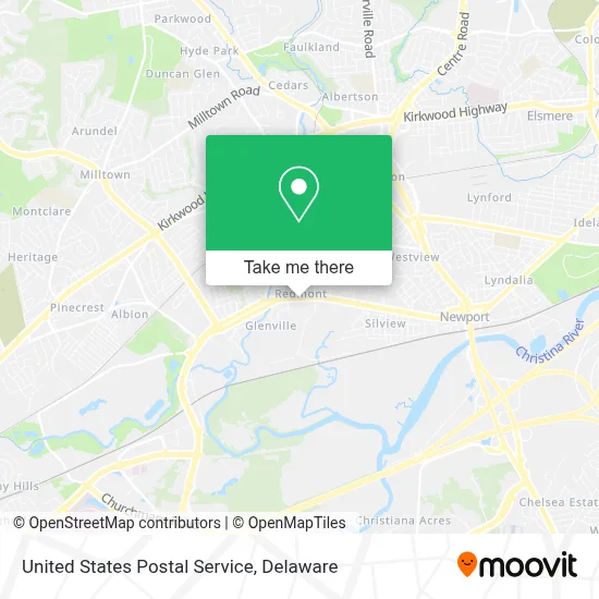 United States Postal Service map