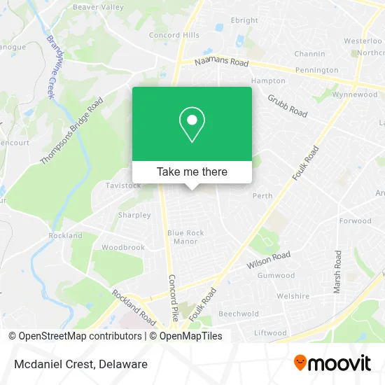 Mcdaniel Crest map