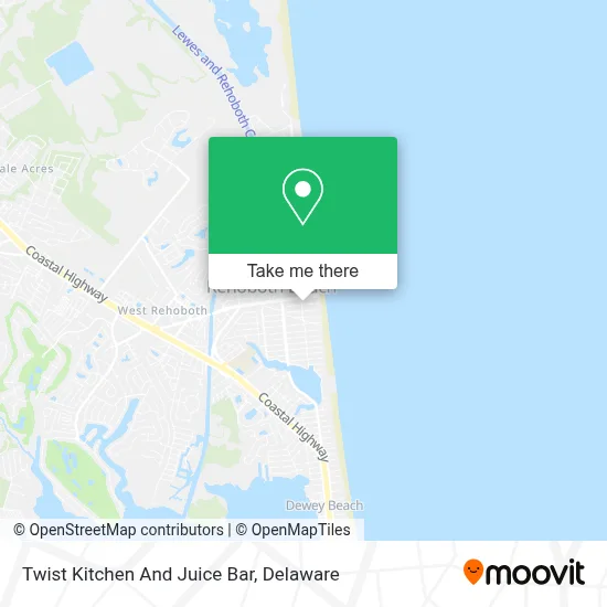 Twist Kitchen And Juice Bar map