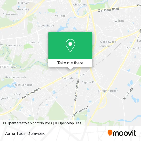 Aaria Tees map