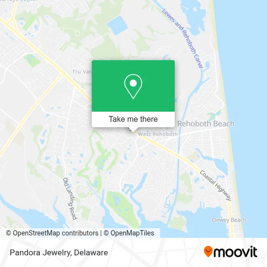 Pandora Jewelry map