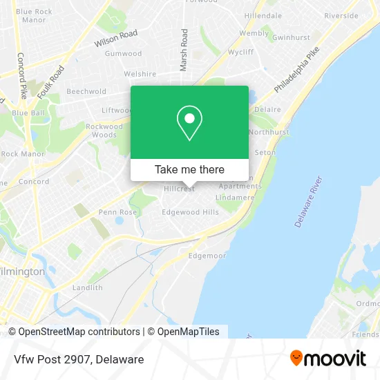 Vfw Post 2907 map