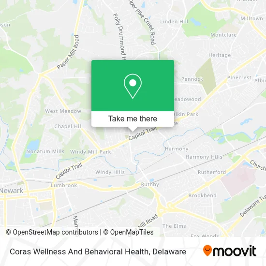 Coras Wellness And Behavioral Health map