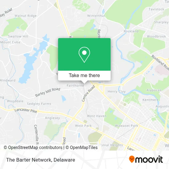 The Barter Network map