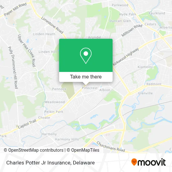 Charles Potter Jr Insurance map