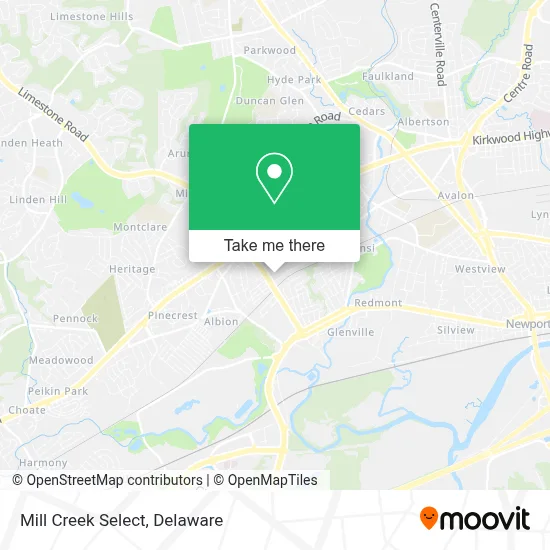 Mill Creek Select map