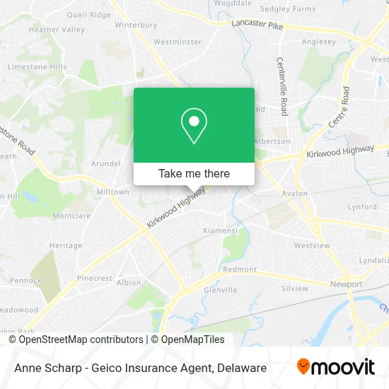 Anne Scharp - Geico Insurance Agent map