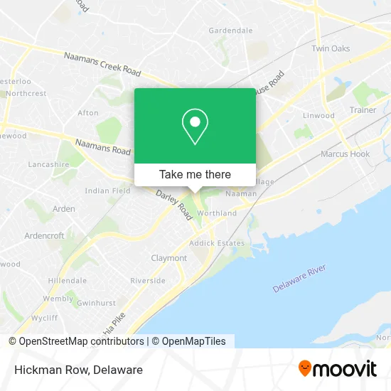 Hickman Row map