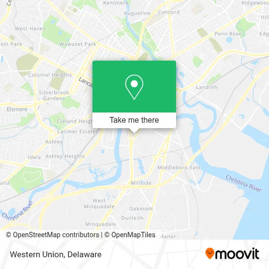 Western Union map