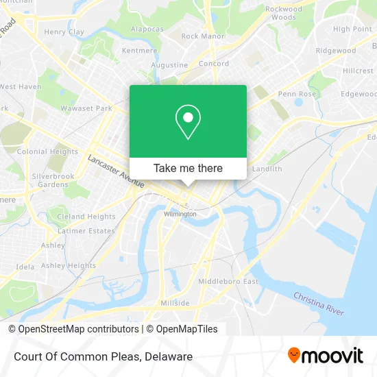 Court Of Common Pleas map