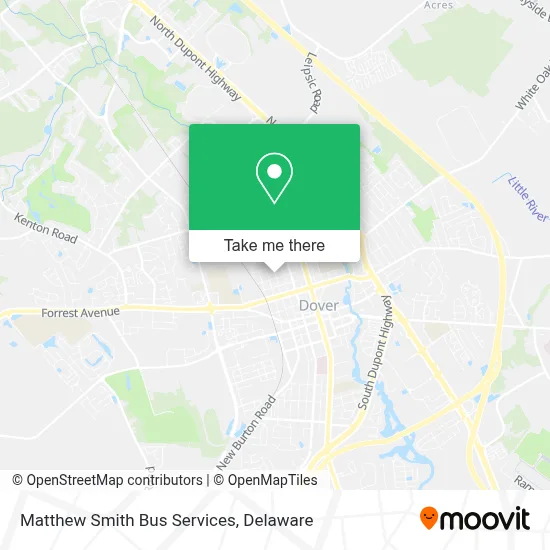 Matthew Smith Bus Services map