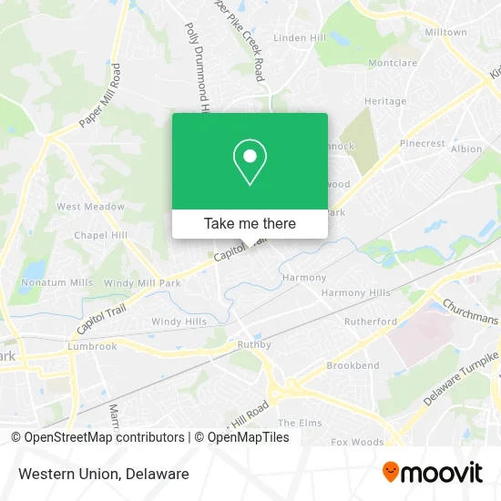 Western Union map