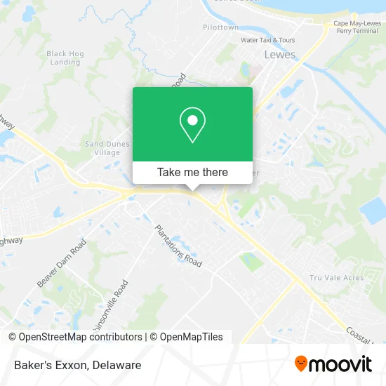 Baker's Exxon map