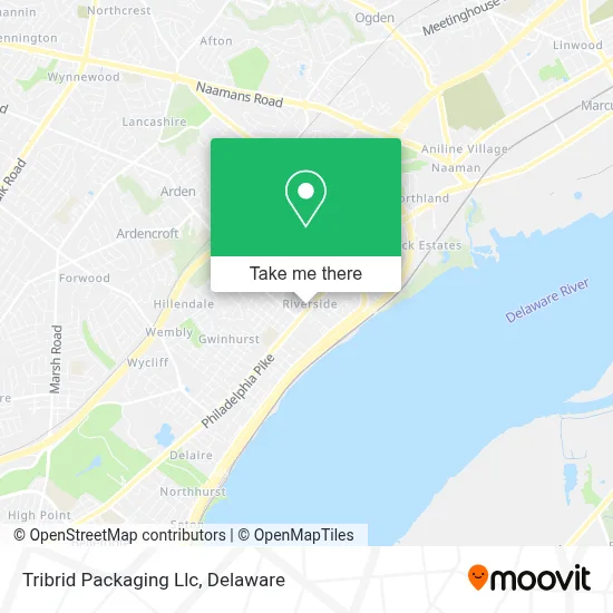 Tribrid Packaging Llc map