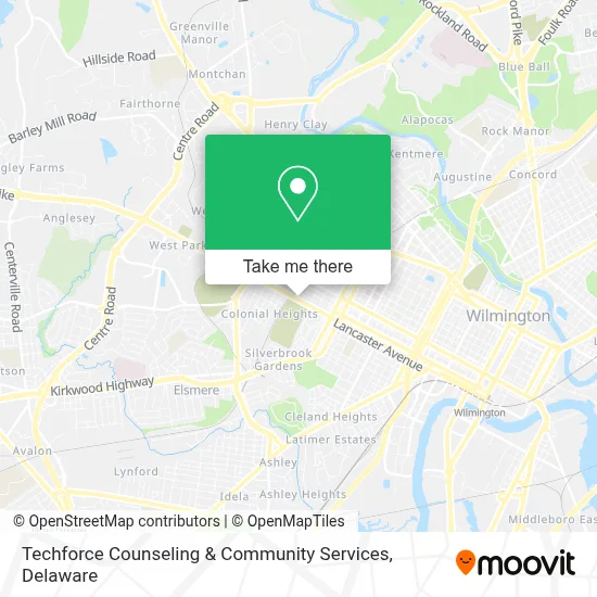 Techforce Counseling & Community Services map