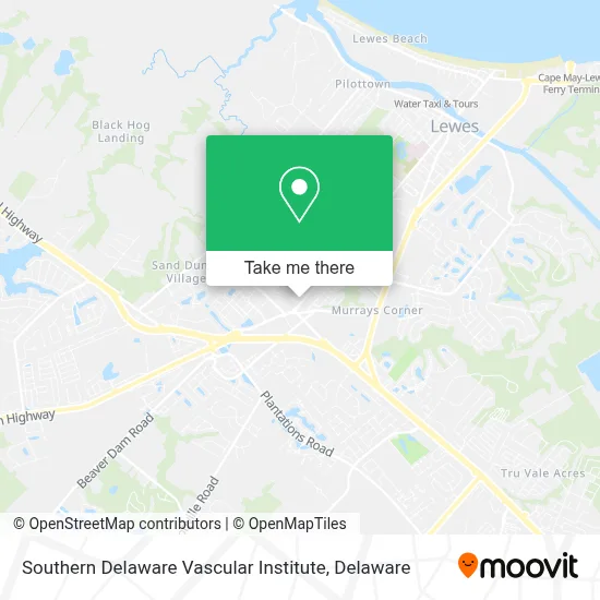 Southern Delaware Vascular Institute map