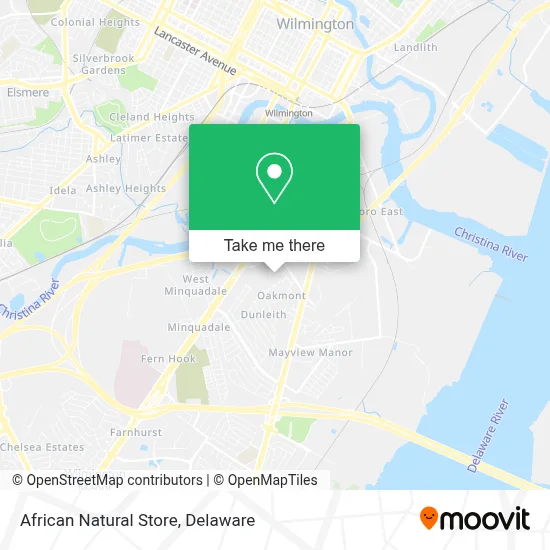 African Natural Store map