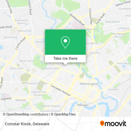 Coinstar Kiosk map