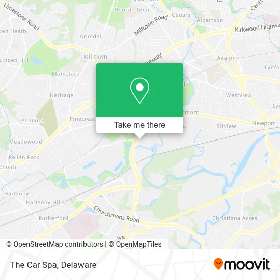 The Car Spa map