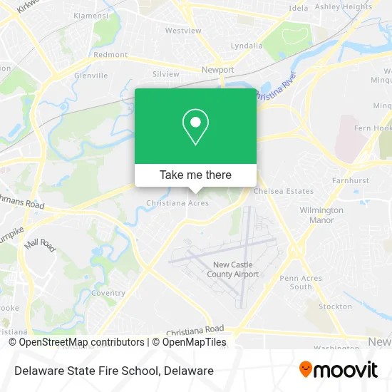 Delaware State Fire School map