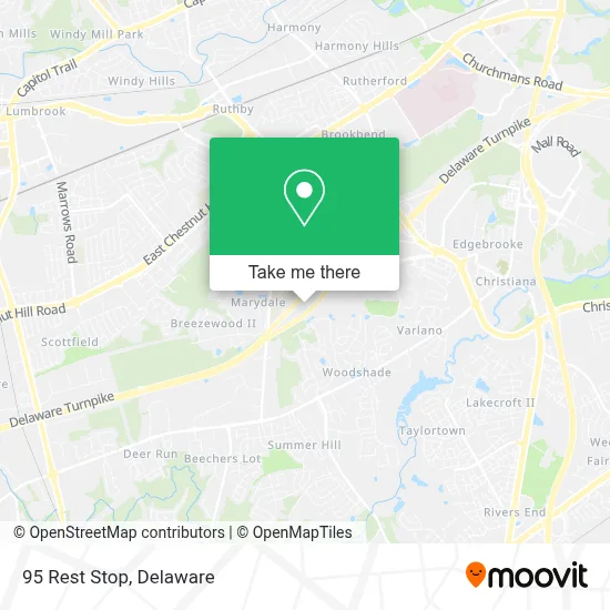 95 Rest Stop map