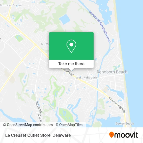 Le Creuset Outlet Store map
