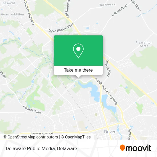 Delaware Public Media map