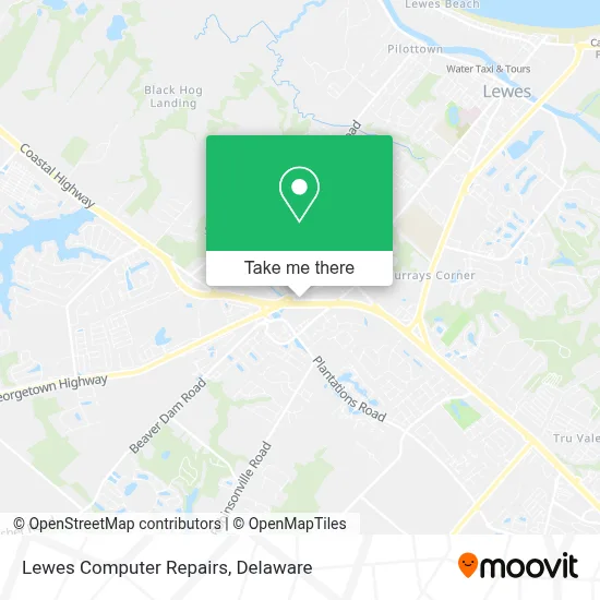 Lewes Computer Repairs map