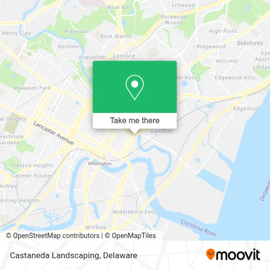 Castaneda Landscaping map