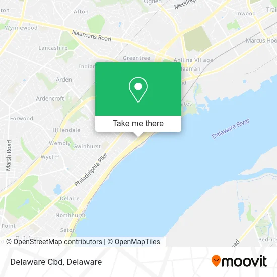 Delaware Cbd map