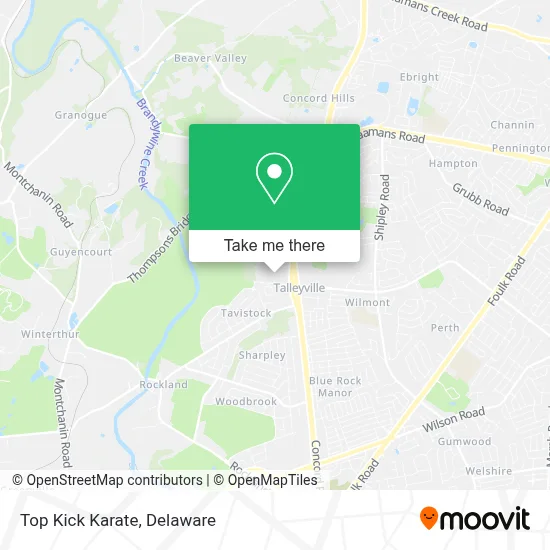 Top Kick Karate map